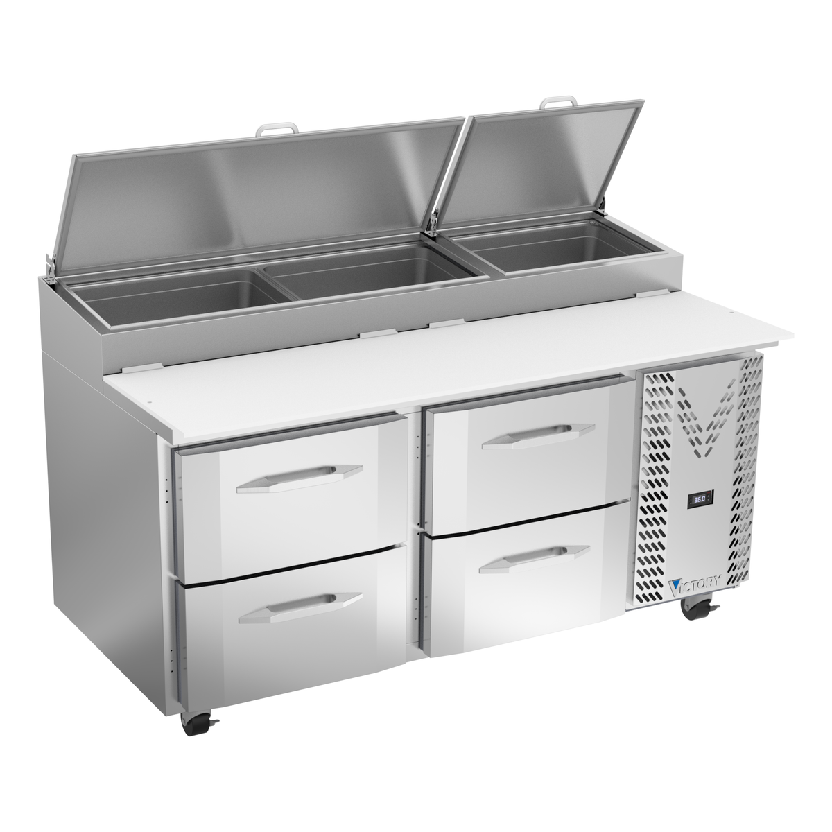 Victory VPPD67HC-4 67" Pizza Prep Table