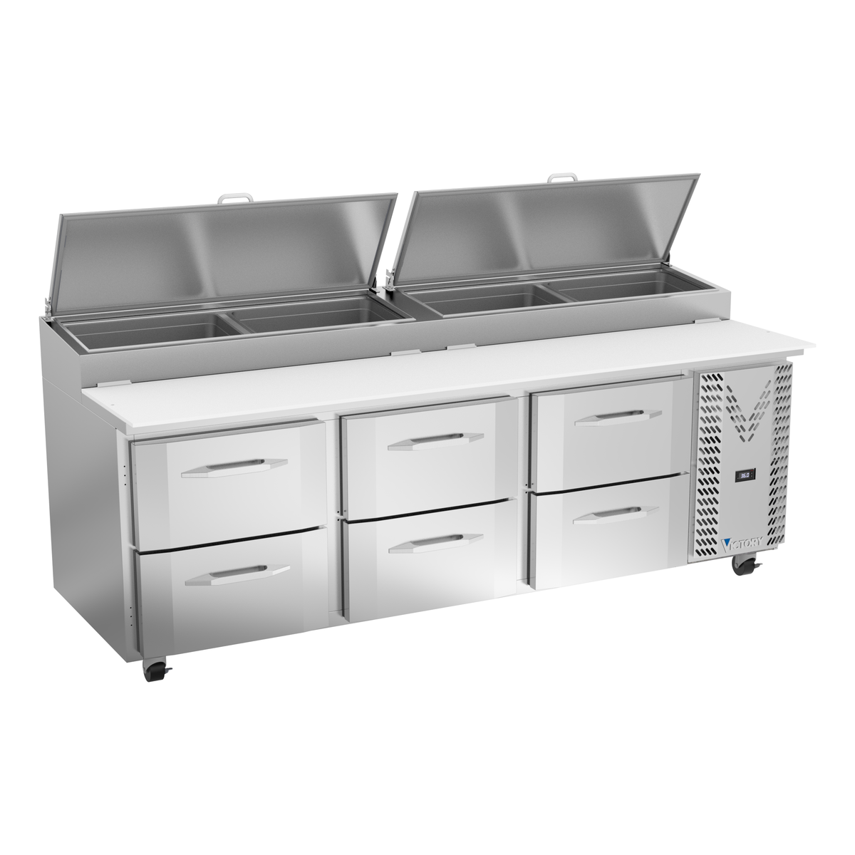 Victory VPPD93HC-6 93" Pizza Prep Table
