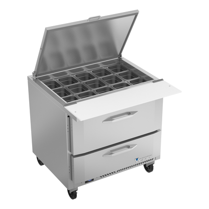 Victory VSPD36HC-15B-2 36" Mega Top Sandwich / Salad Prep Table