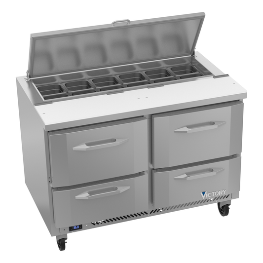 Victory VSPD48HC-12-4 48" Sandwich / Salad Prep Table
