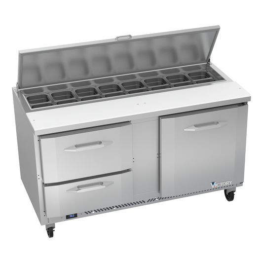 Victory VSPD60HC-16-2 60" Sandwich / Salad Prep Table
