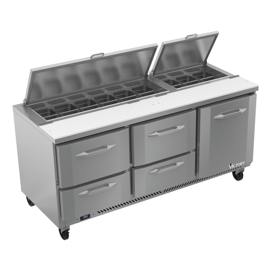 Victory VSPD72HC-18-4 72" Sandwich / Salad Prep Table