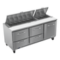 Victory VSPD72HC-18-4 72" Sandwich / Salad Prep Table