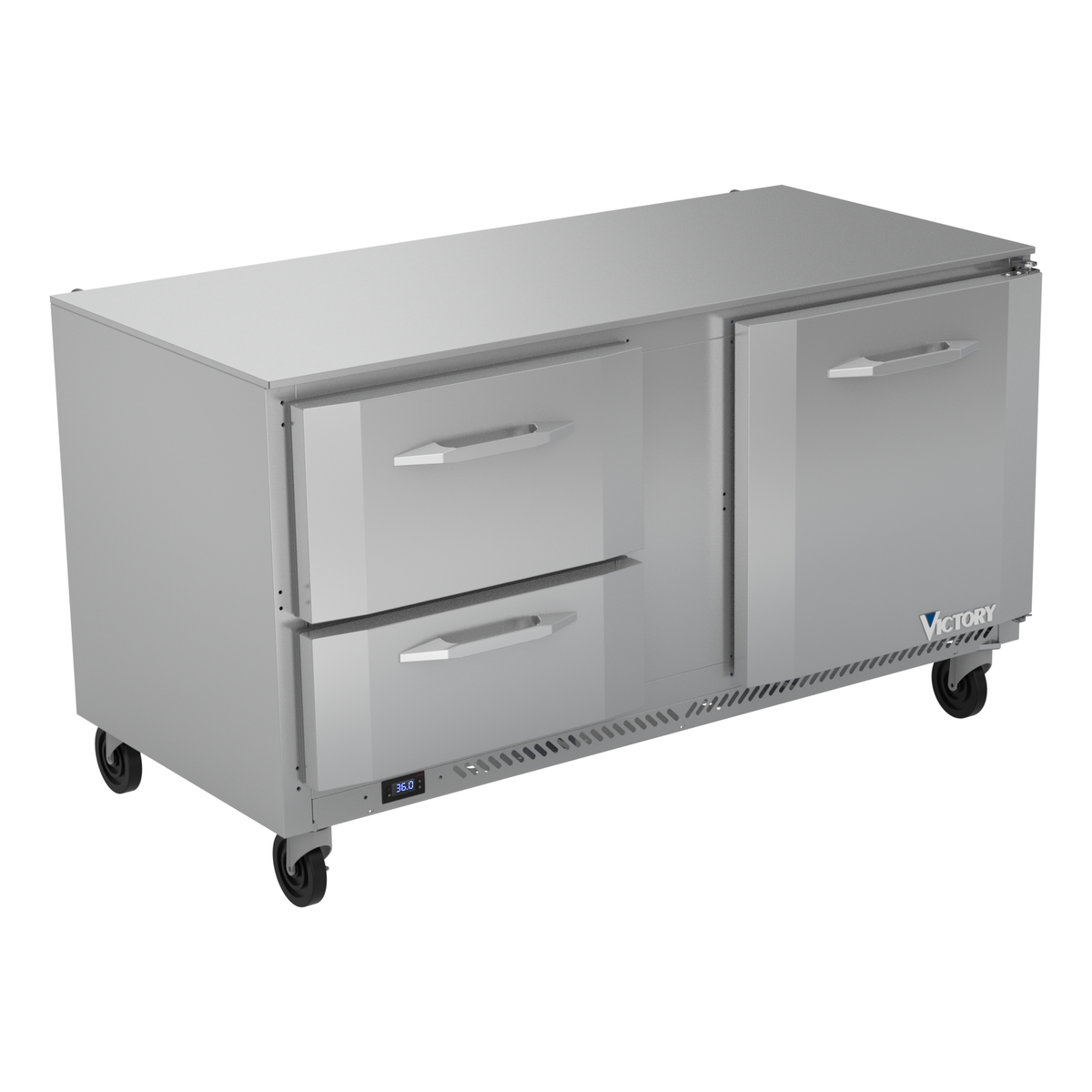 Victory VURD60HC-2 48" Solid Door Undercounter Refrigerator