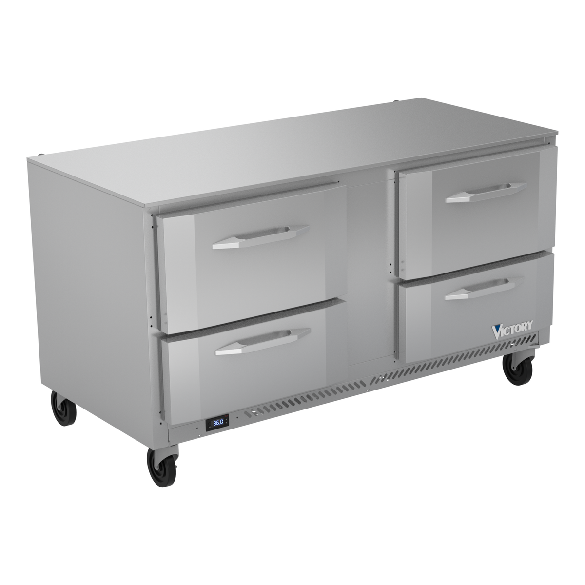 Victory VURD60HC-4 60" Solid Door Undercounter Refrigerator