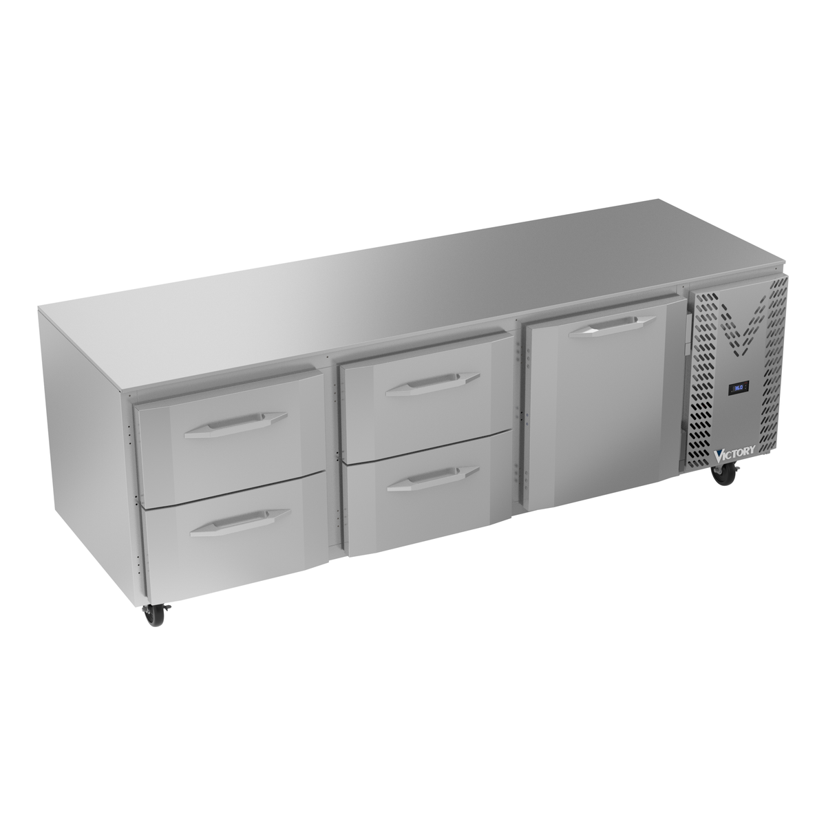 Victory VURD93HC-4 93 1/8" Solid Door Undercounter Refrigerator