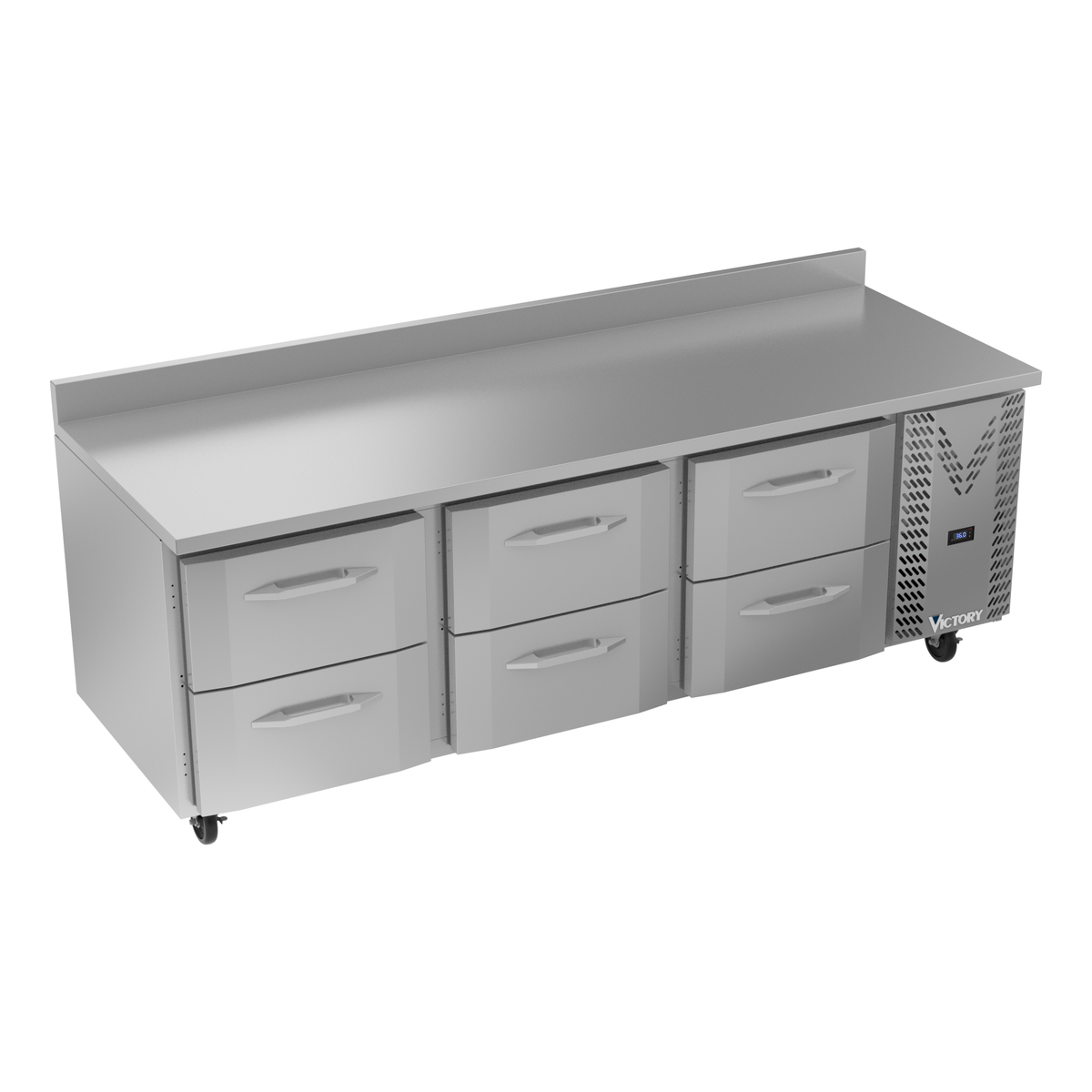 Victory VWRD93HC-6 93 1/8" Worktop Refrigerator