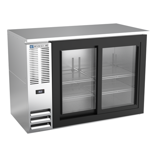 Beverage-Air BBN48HC-F-GS-S 48" Glass Door Back Bar Cooler