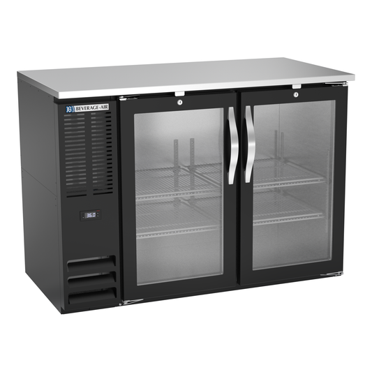 Beverage-Air BBN48HC-FG-B 48" Glass Door Back Bar Cooler