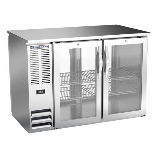 Beverage-Air BBN48HC-FG-PT-S 48" Glass Door Back Bar Cooler