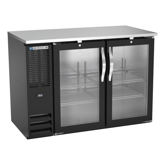 Beverage-Air BBN48HC-G-B 48" Glass Door Back Bar Cooler