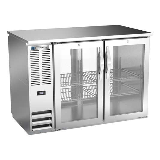 Beverage-Air BBN48HC-G-PT-S 48" Glass Door Back Bar Cooler