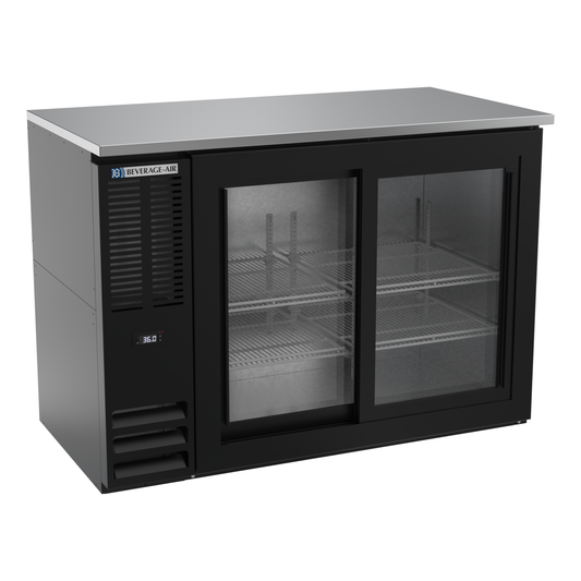 Beverage-Air BBN48HC-GS-B 48" Glass Door Back Bar Cooler