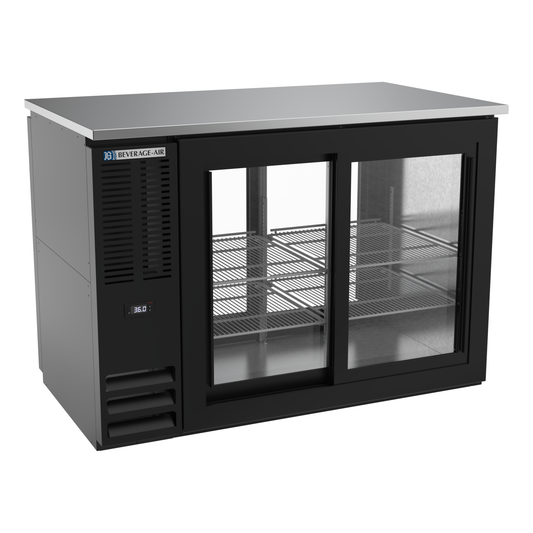 Beverage-Air BBN48HC-GS-PT-B 48" Glass Door Back Bar Cooler