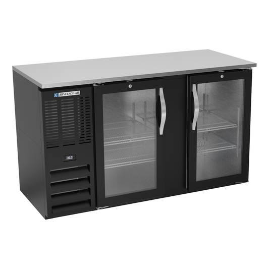 Beverage-Air BBN58HC-G-B 58" Glass Door Back Bar Cooler