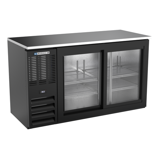 Beverage-Air BBN58HC-GS-B 58" Glass Door Back Bar Cooler