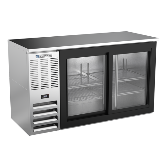 Beverage-Air BBN58HC-GS-S 58" Glass Door Back Bar Cooler