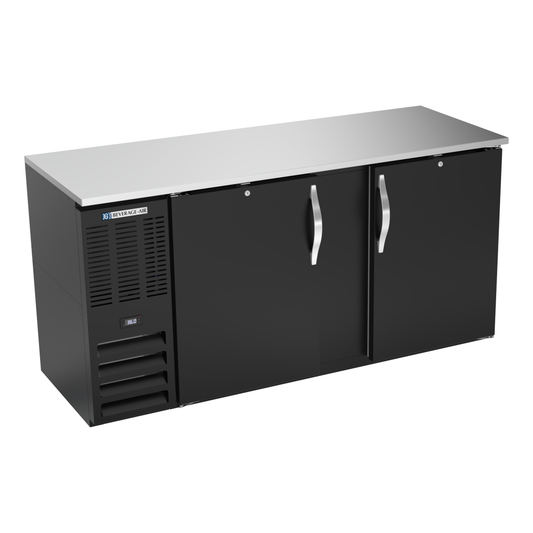 Beverage-Air BBN68HC-B 68" Solid Door Back Bar Cooler