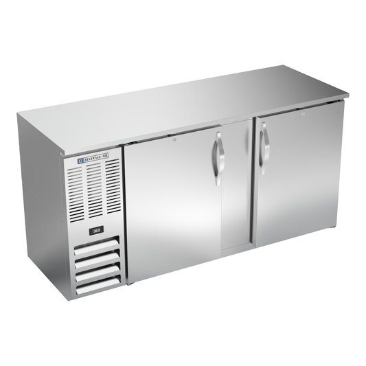 Beverage-Air BBN68HC-S 68" Solid Door Back Bar Cooler