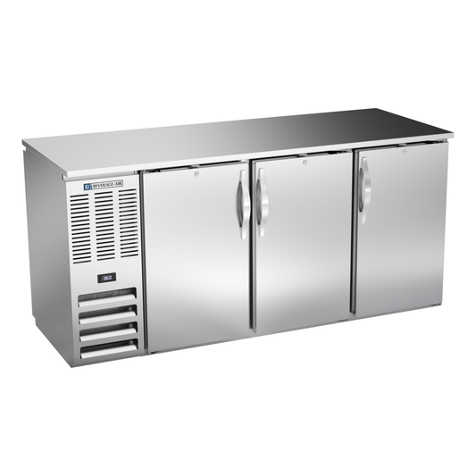 Beverage-Air BBN72HC-PT-S 72" Solid Door Back Bar Cooler