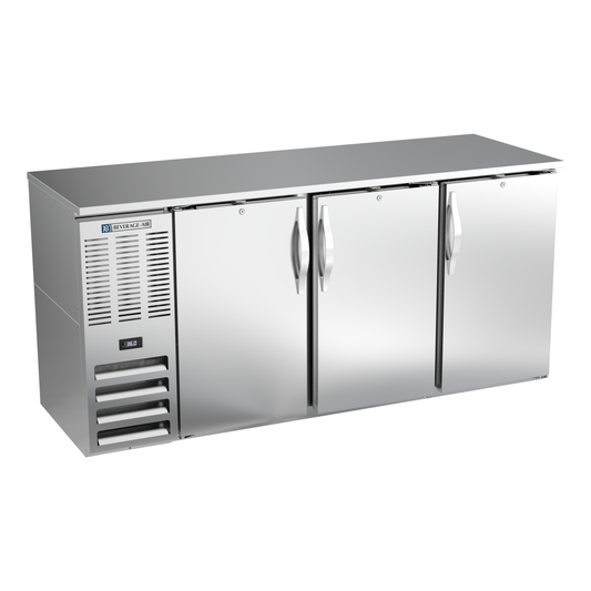 Beverage-Air BBN72HC-S 72" Solid Door Back Bar Cooler