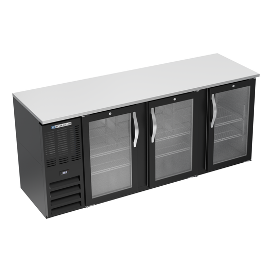 Beverage-Air BBN78HC-FG-B 78" Glass Door Back Bar Cooler