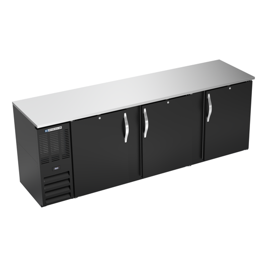 Beverage-Air BBN94HC-F-B 94" Solid Door Back Bar Cooler