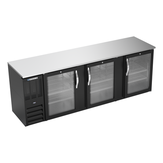 Beverage-Air BBN94HC-G-B 94" Glass Door Back Bar Cooler