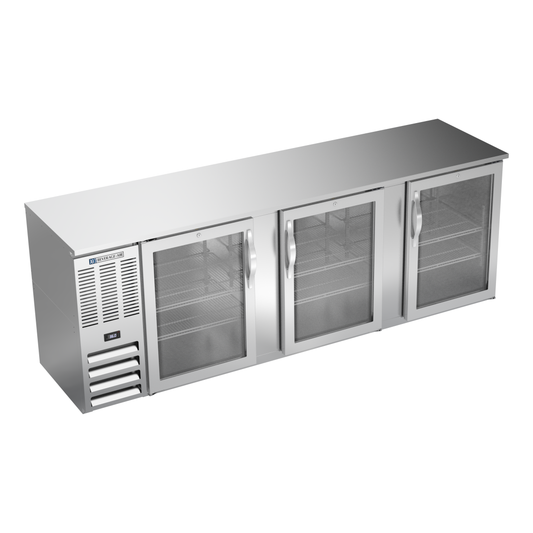 Beverage-Air BBN94HC-G-S 94" Glass Door Back Bar Cooler