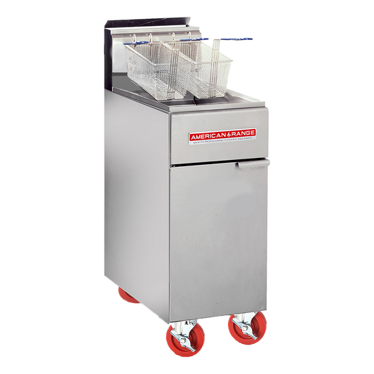 American Range AF-50HE 15 1/2" Gas Floor Fryer