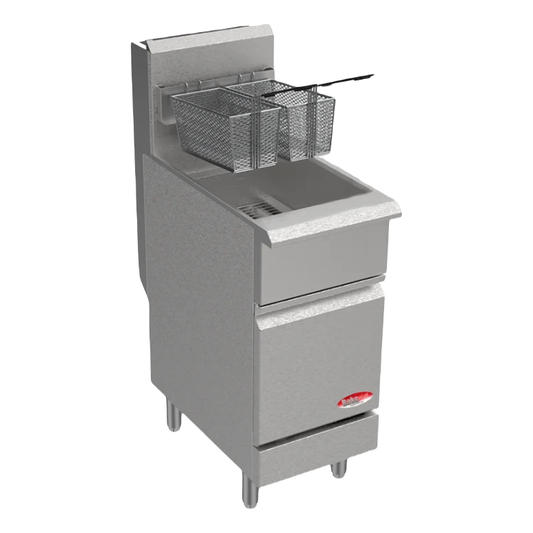 BakeMax BAKEG40 15 1/2" Gas Floor Fryer