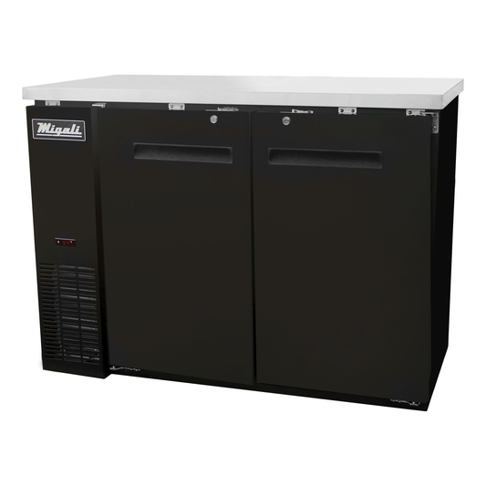 Migali C-BB48-HC 48 3/4" Solid Door Back Bar Cooler