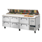 Migali C-PP93-D-HC 93" Pizza Prep Table