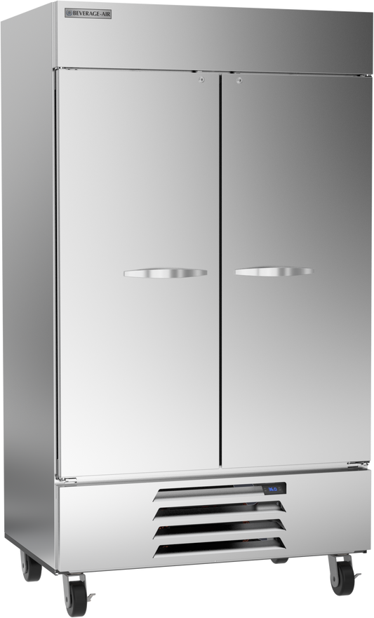 Beverage-Air HBR44HC-1 47" 2 Section Solid Door Reach-In Refrigerator