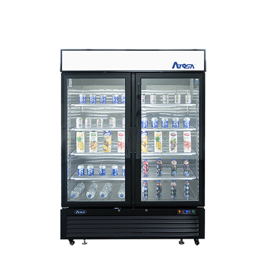 Atosa MCF8723GR 54 3/8" 2 Section Refrigerated Merchandiser