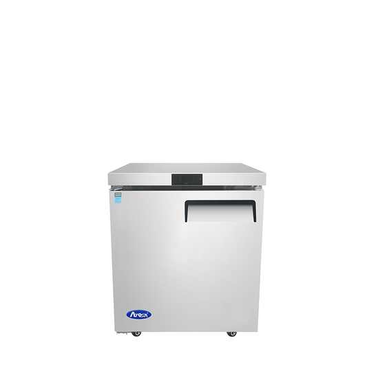 Atosa MGF8401GRL 27 1/2" Solid Door Undercounter Refrigerator