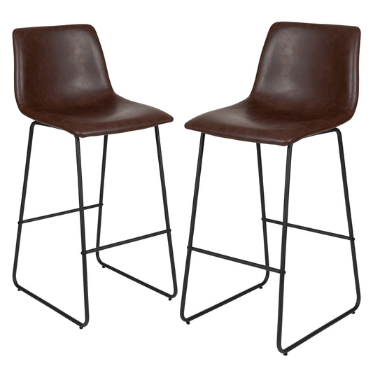 Flash Furniture 2-ET-ER18345-30-DB-GG 18" Barstool