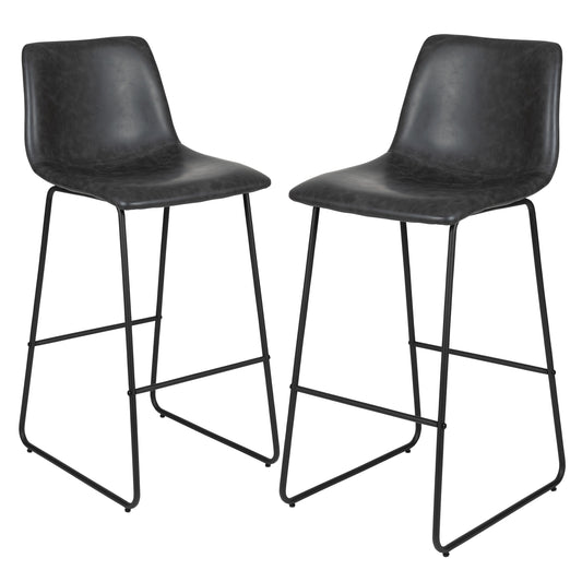 Flash Furniture 2-ET-ER18345-30-GY-GG 18" Barstool