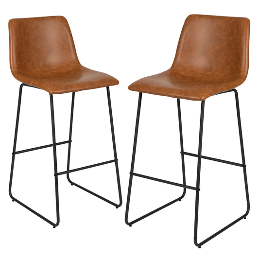 Flash Furniture 2-ET-ER18345-30-LB-GG 18" Barstool
