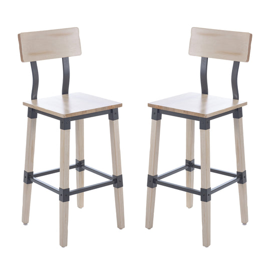 Flash Furniture 2-XU-DG-W0236B-ANTWHT-GG 26" Barstool