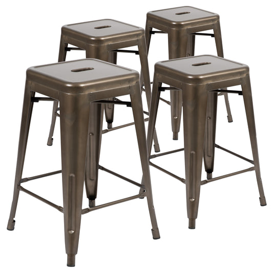 Flash Furniture 4-ET-31320-24-GN-R-GG 16" Barstool