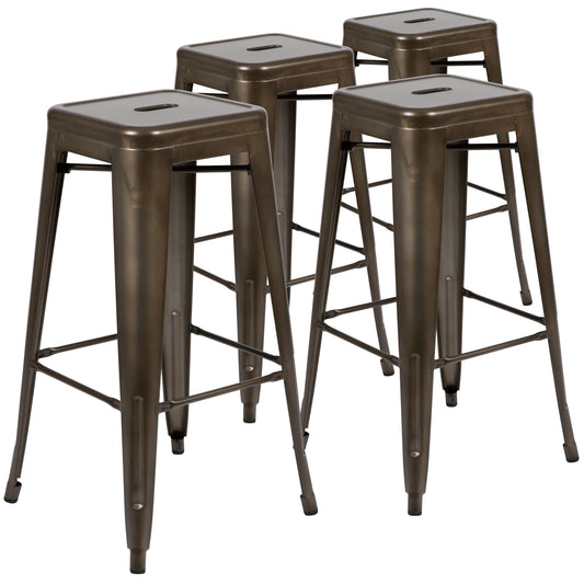 Flash Furniture 4-ET-31320-30-GN-R-GG 17" Barstool