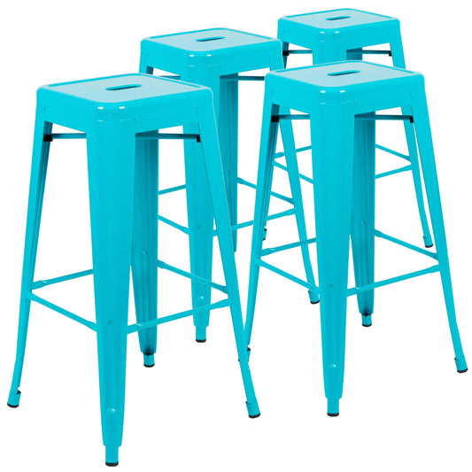 Flash Furniture 4-ET-31320-30-TL-R-GG 17" Barstool