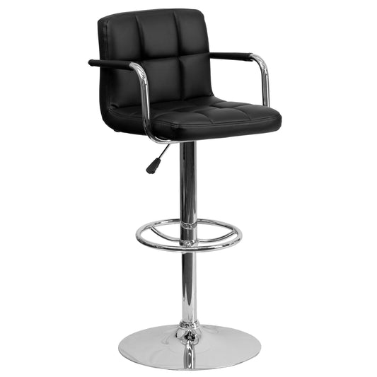 Flash Furniture CH-102029-BK-GG 20" Barstool