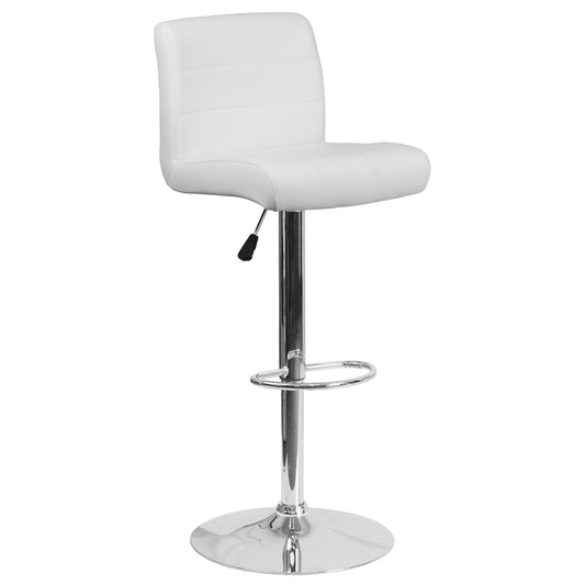 Flash Furniture DS-8101B-WH-GG 16 1/4" Barstool