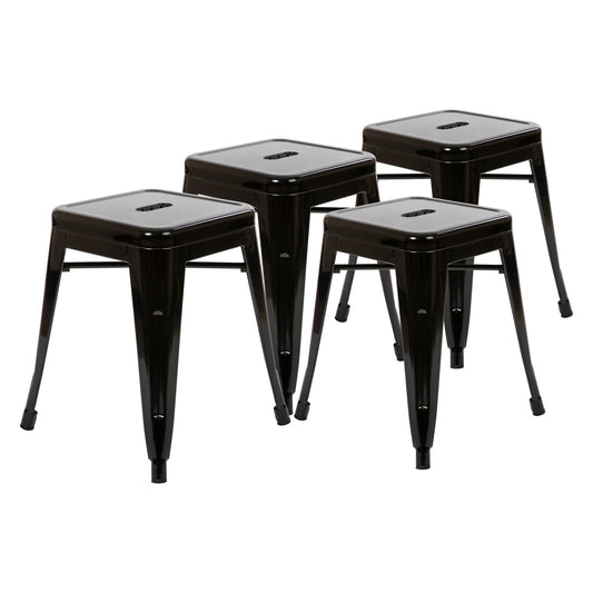 Flash Furniture ET-BT3503-18-BLK-GG 15 3/4" Barstool