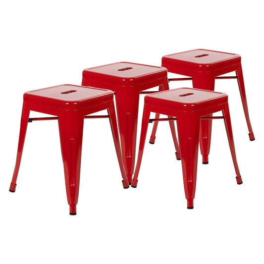 Flash Furniture ET-BT3503-18-RED-GG 15 3/4" Barstool