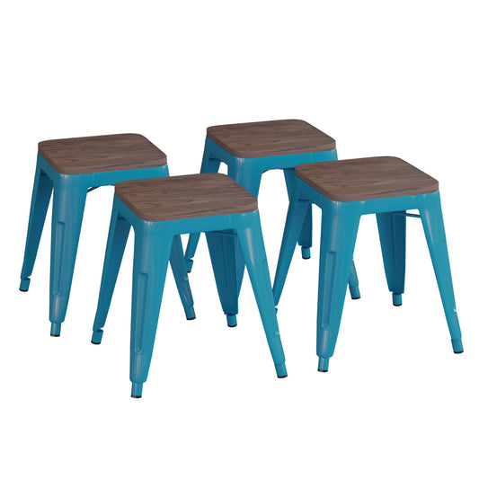 Flash Furniture ET-BT3503-18-TL-WD-GG 15 3/4" Barstool