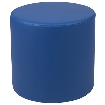 Flash Furniture ZB-FT-045R-18-BLUE-GG 18"H Soft Seating Flexible Circle for Classrooms and Common Spaces - Blue - Main view
