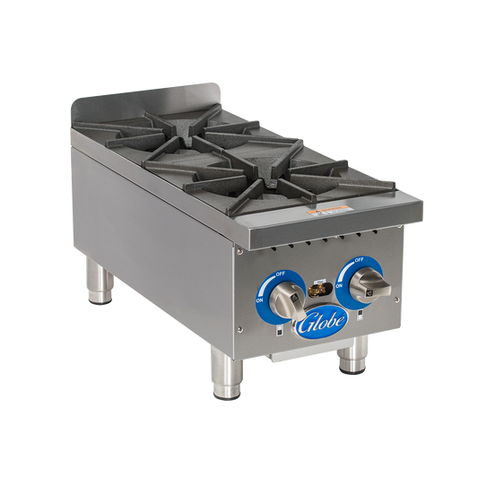 Globe GHP12G 14" Gas Countertop Hot Plate